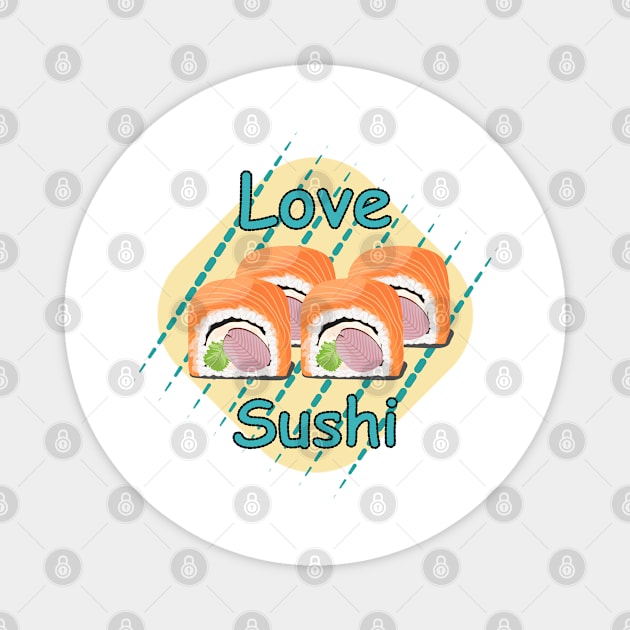 Sushi Love Magnet by Designoholic